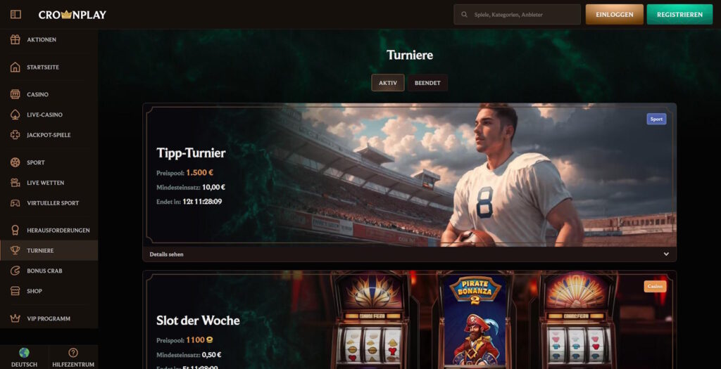 Crownplay Casino Turniere