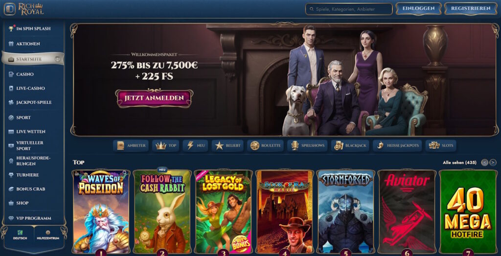 RichRoyal Casino Startseite