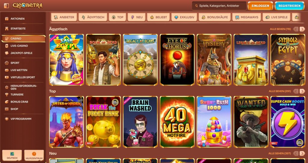 Cleobetra Casinospiele