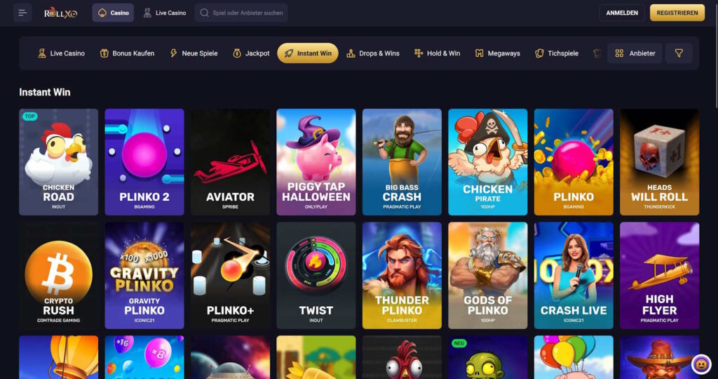 RollXO Casino Instant Win
