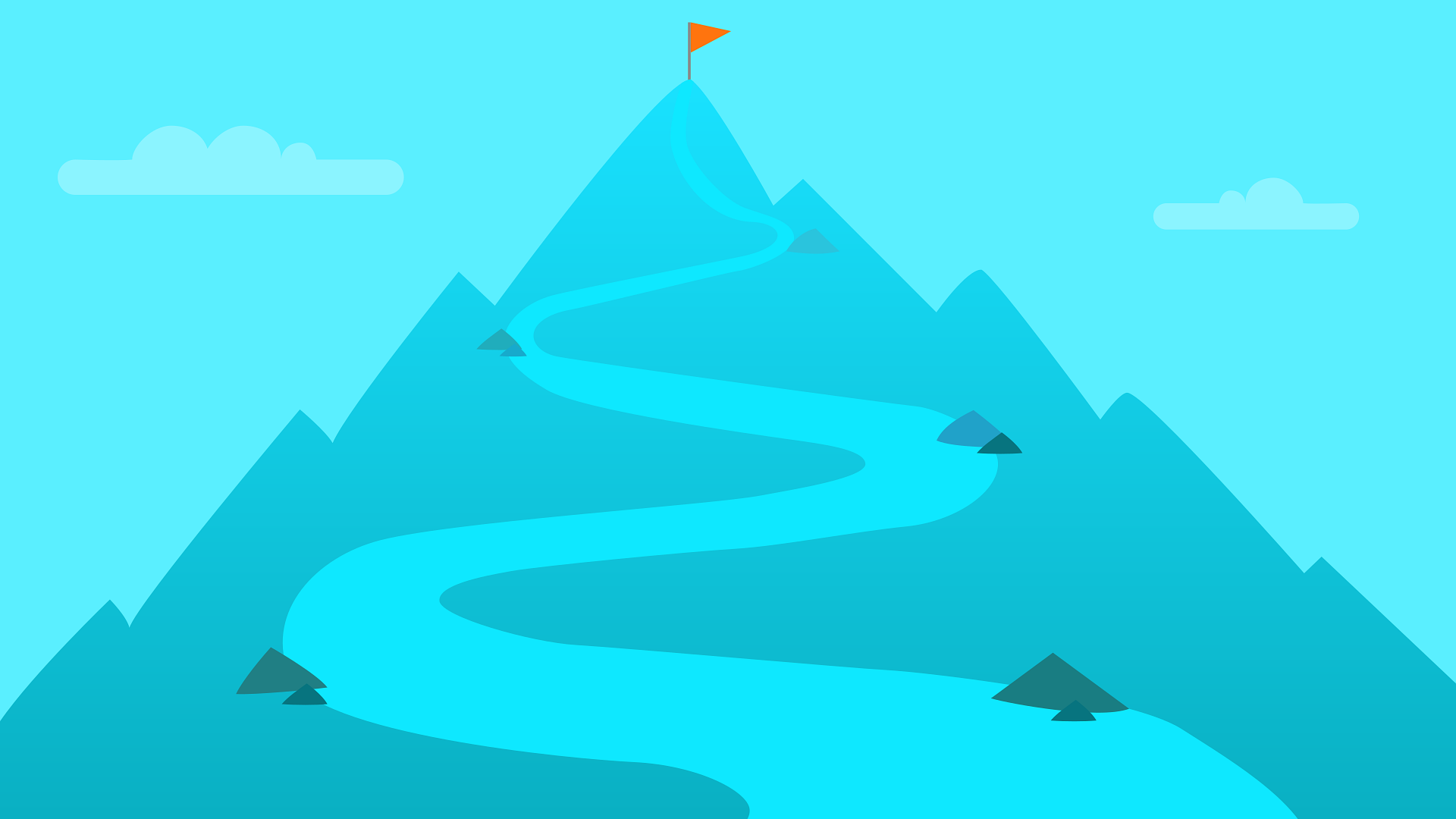 Ziele kann man mit Etappen erreichen.