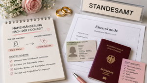 Namensänderung, Name wird geändert nach Hochzeit